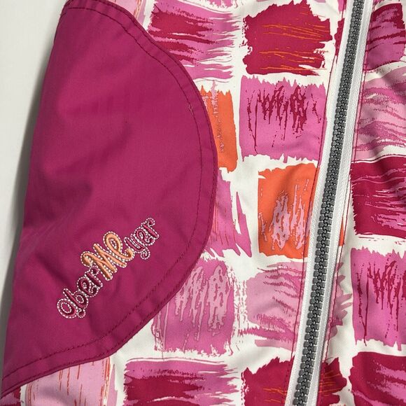 Obermeyer Pink Orange Geometric Baby Girl Bunting Snow Suit 12-18M - Picture 6 of 7